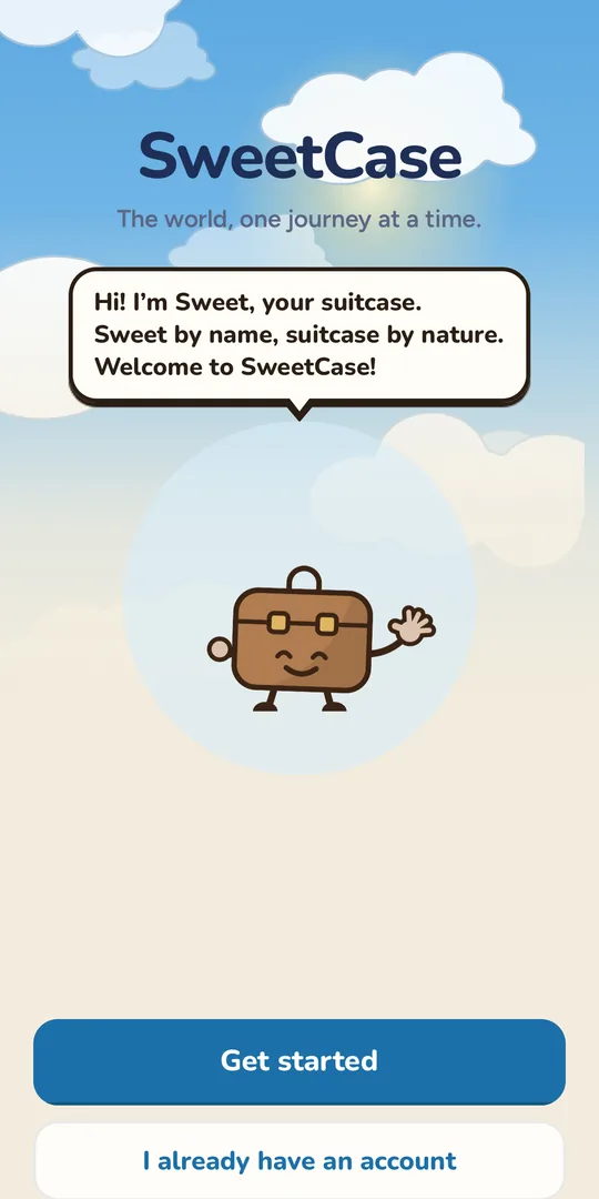 Sweet welcomes you to SweetCase under a blue sky